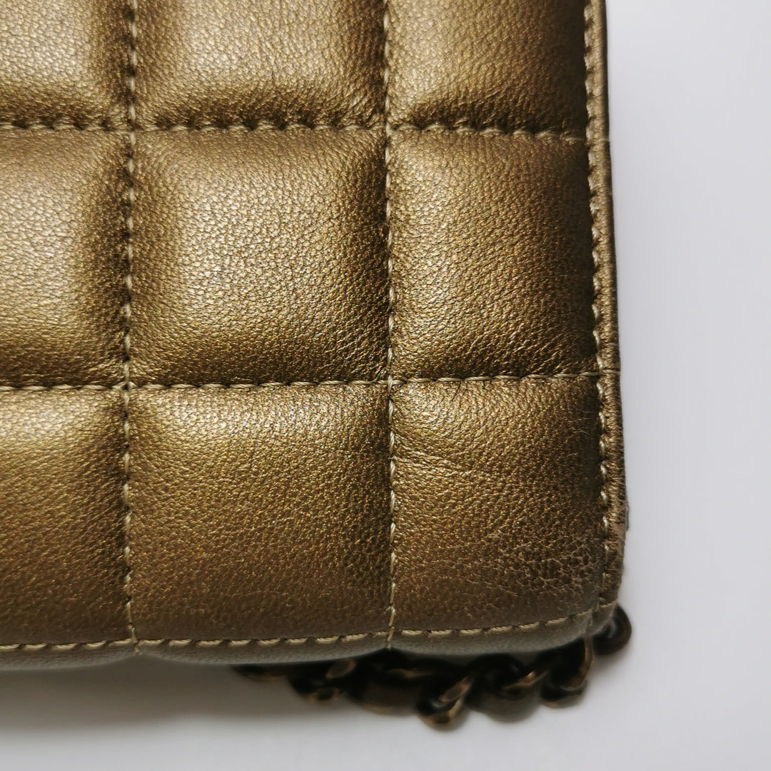 Chanel Paris-Byzance Jewelled Evening Bag Lambskin Brown Antique Gold Hardware