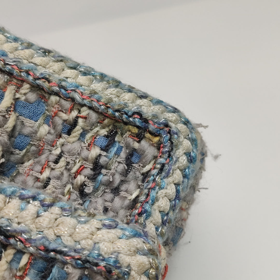 Chanel Tweed Single Flap Bag in Braided Multi Colour