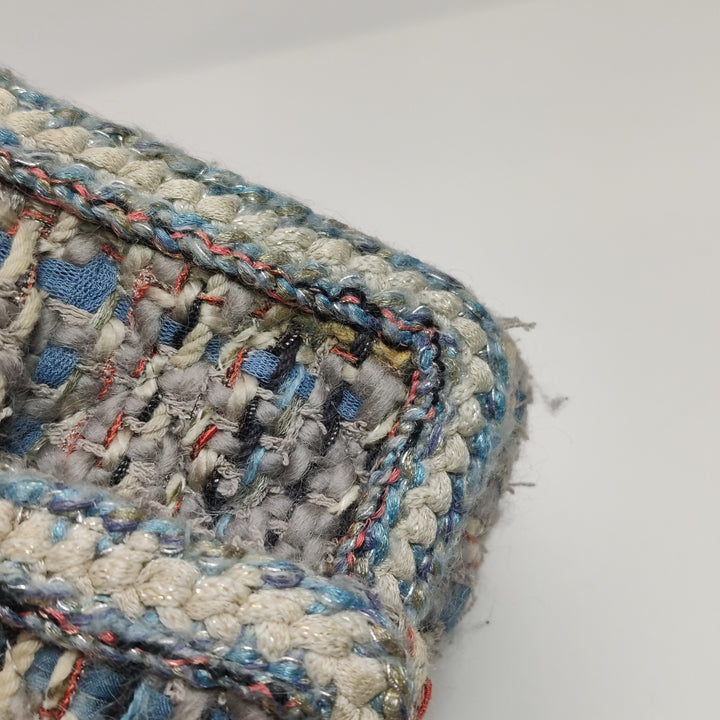 Chanel Tweed Single Flap Bag in Braided Multi Colour