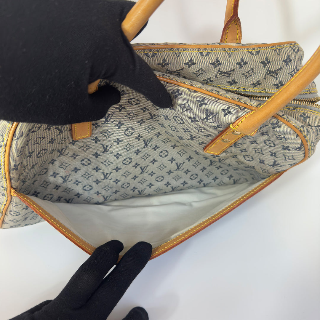 Louis Vuitton Vintage Lin Marie Denim Bag in Blue Monogram and Gold Hardware