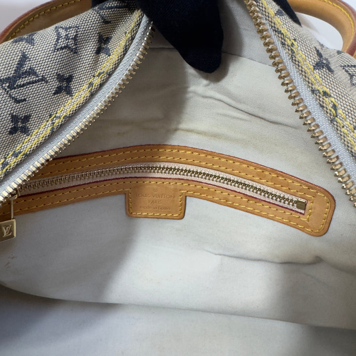 Louis Vuitton Vintage Lin Marie Denim Bag in Blue Monogram and Gold Hardware