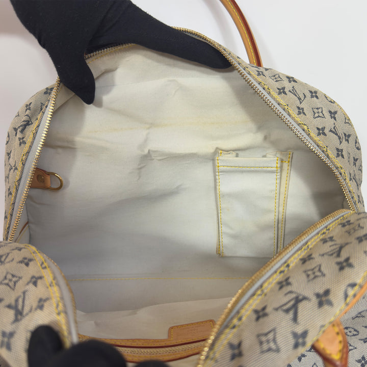 Louis Vuitton Vintage Lin Marie Denim Bag in Blue Monogram and Gold Hardware