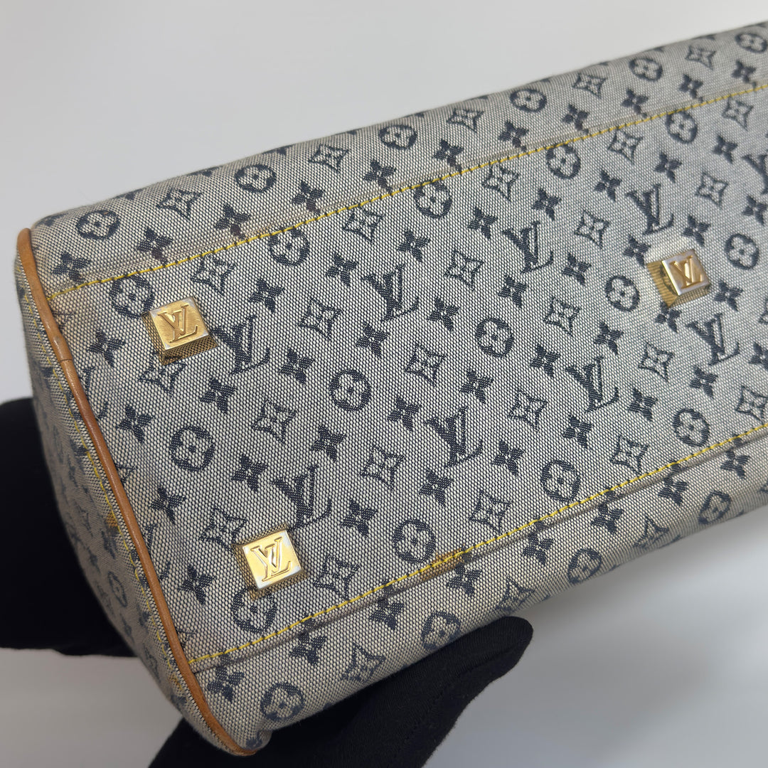 Louis Vuitton Vintage Lin Marie Denim Bag in Blue Monogram and Gold Hardware