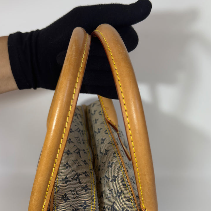 Louis Vuitton Vintage Lin Marie Denim Bag in Blue Monogram and Gold Hardware