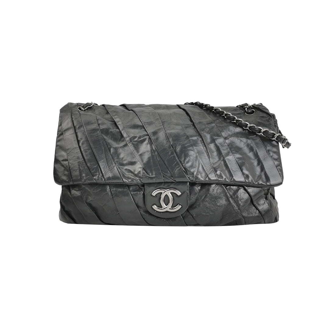 Chanel XL Jumbo Twisted Flap Bag Black