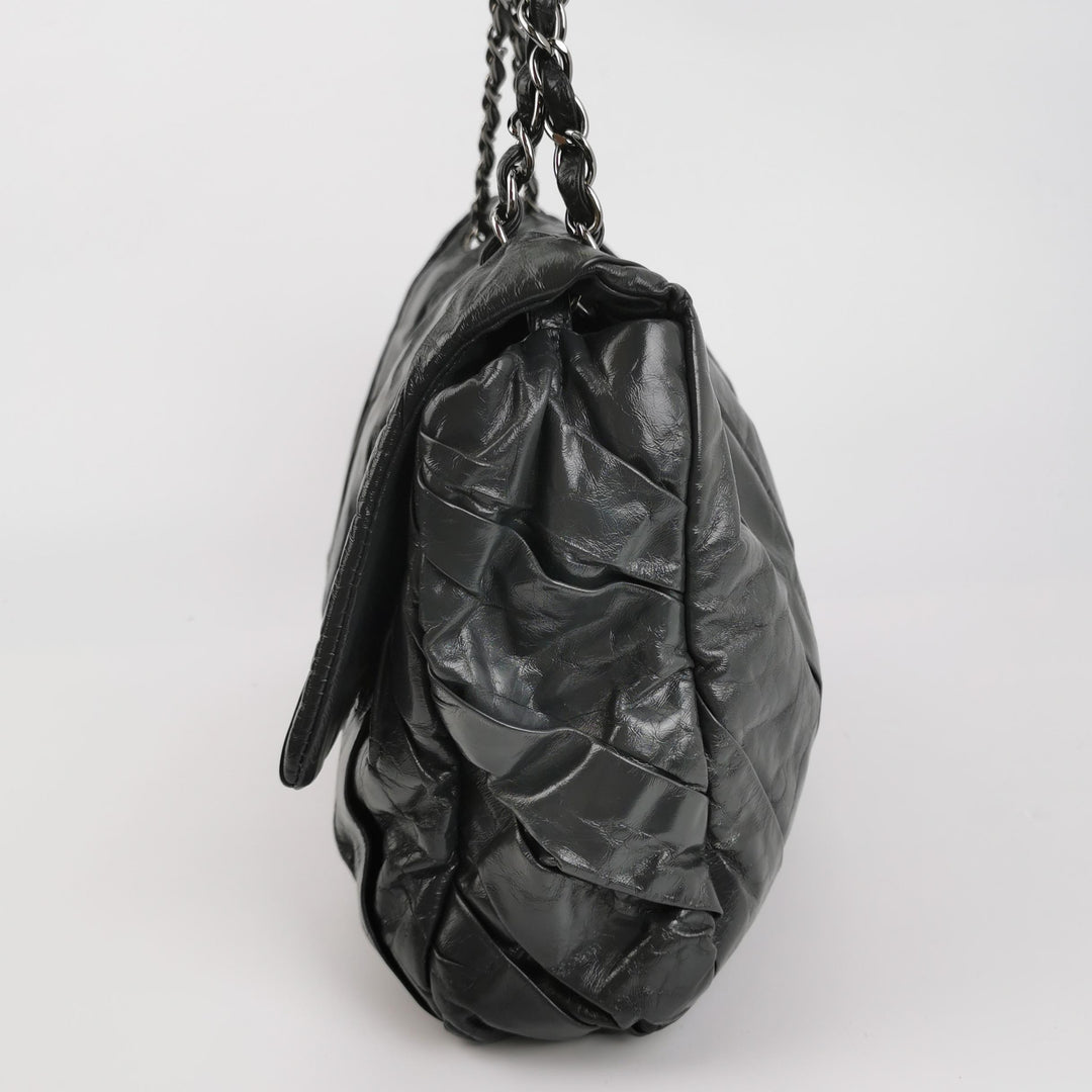 Chanel XL Jumbo Twisted Flap Bag Black