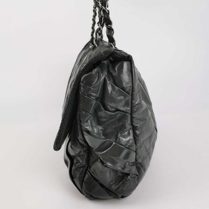 Chanel XL Jumbo Twisted Flap Bag Black