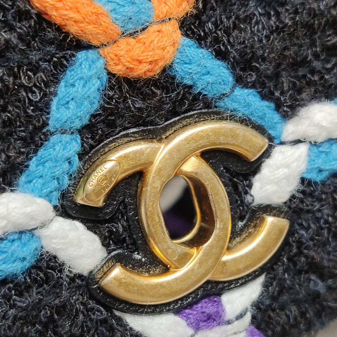 Chanel Multicolour Tweed Pearl Crush Wallet On Chain