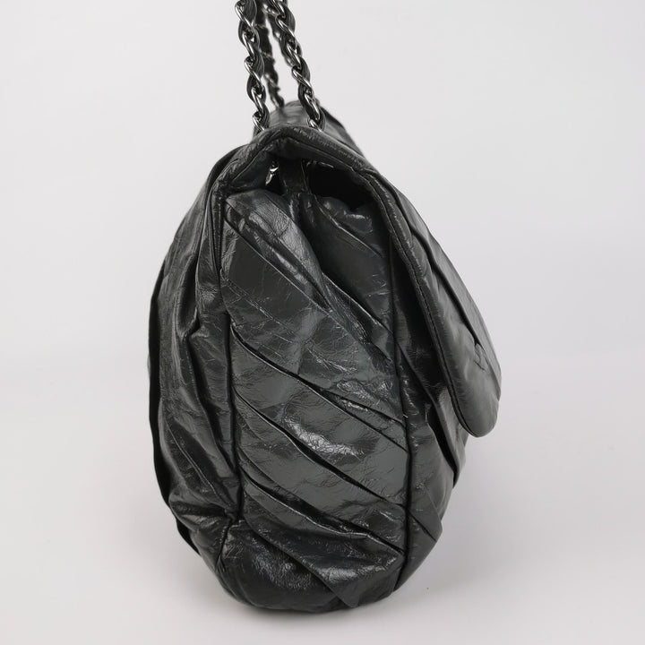 Chanel XL Jumbo Twisted Flap Bag Black