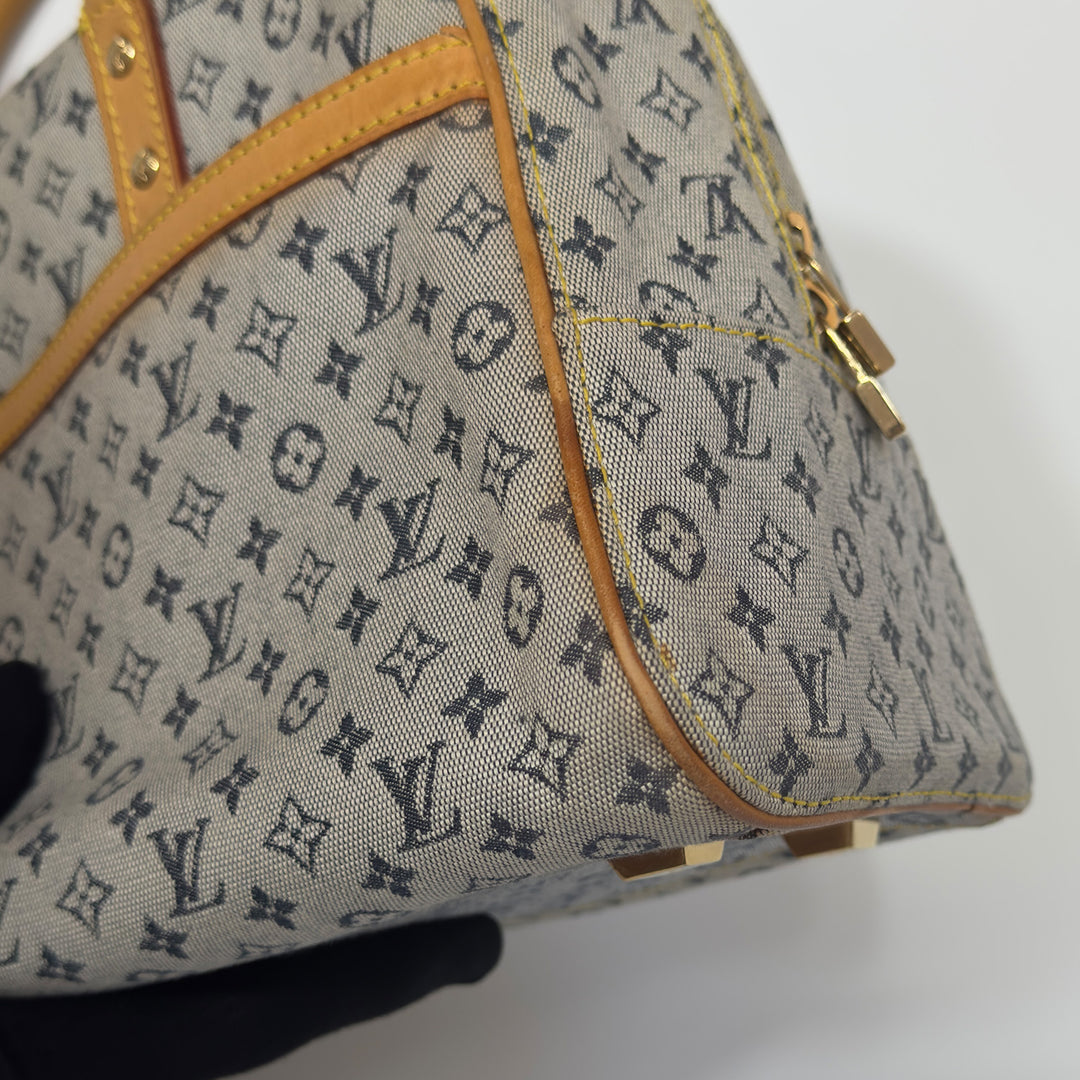 Louis Vuitton Vintage Lin Marie Denim Bag in Blue Monogram and Gold Hardware