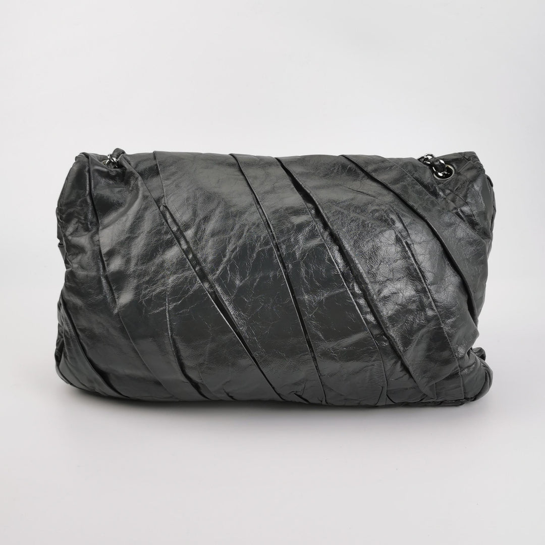 Chanel XL Jumbo Twisted Flap Bag Black
