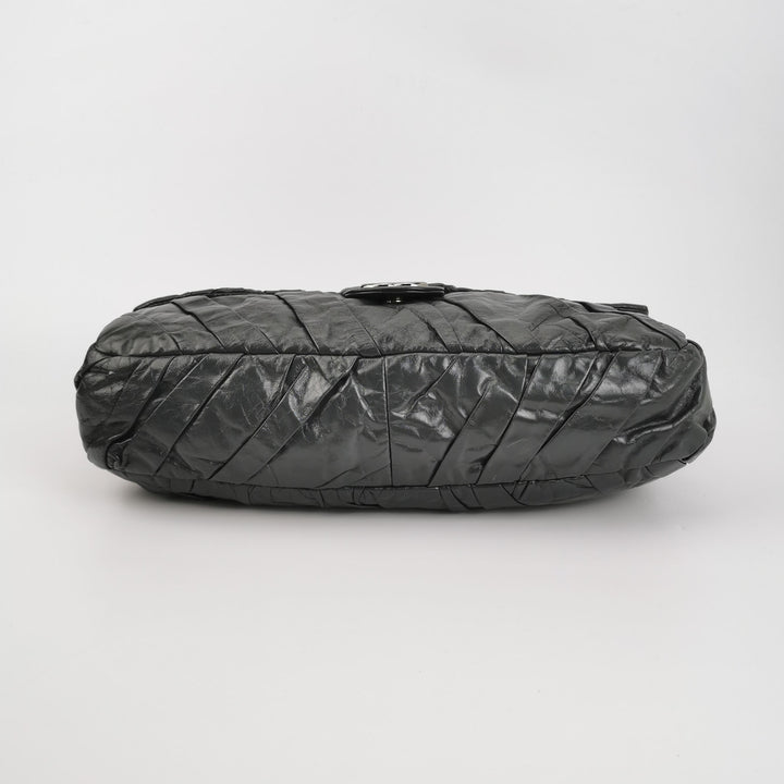 Chanel XL Jumbo Twisted Flap Bag Black