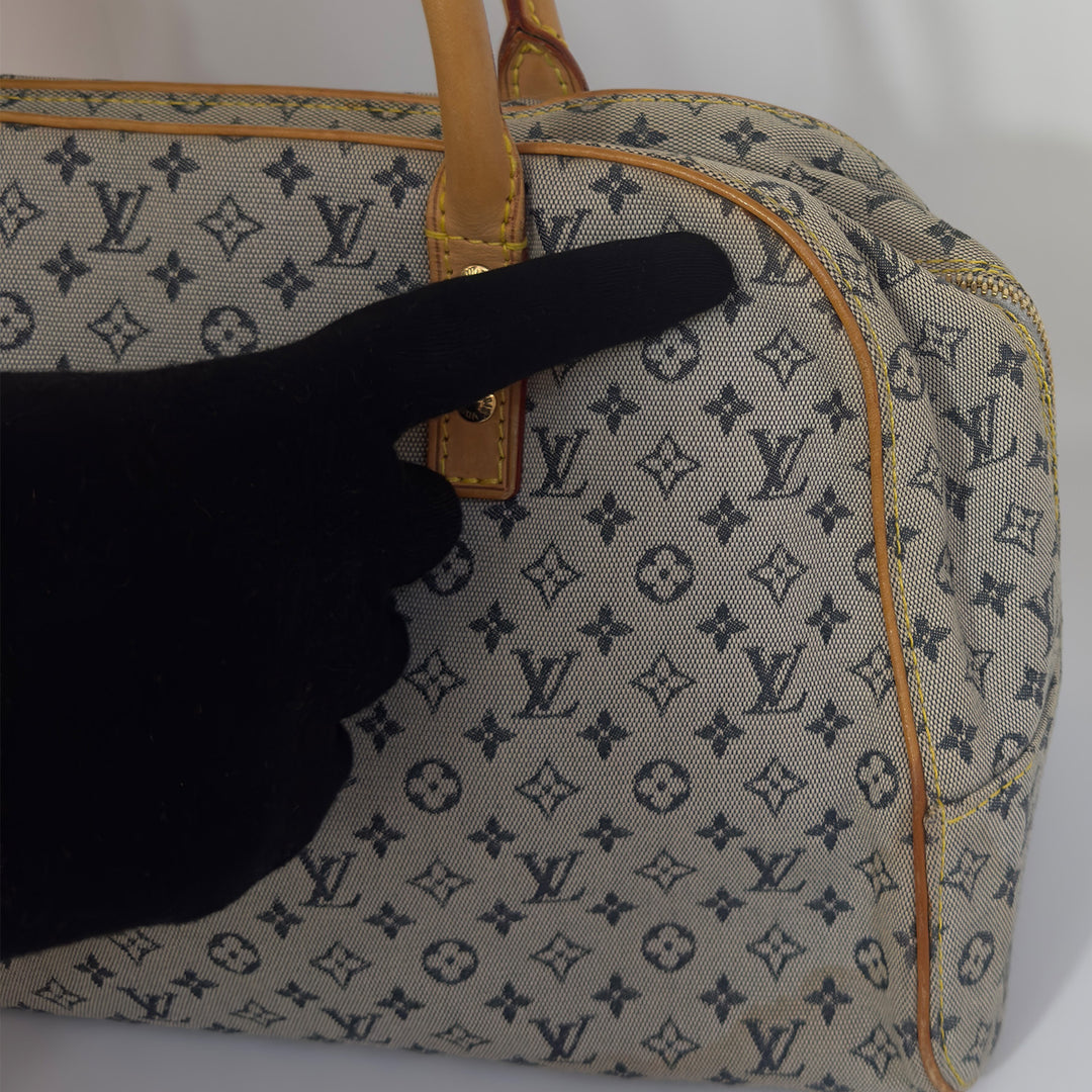 Louis Vuitton Vintage Lin Marie Denim Bag in Blue Monogram and Gold Hardware