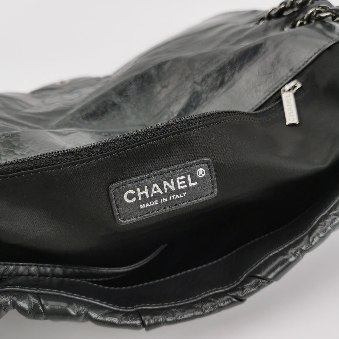 Chanel XL Jumbo Twisted Flap Bag Black