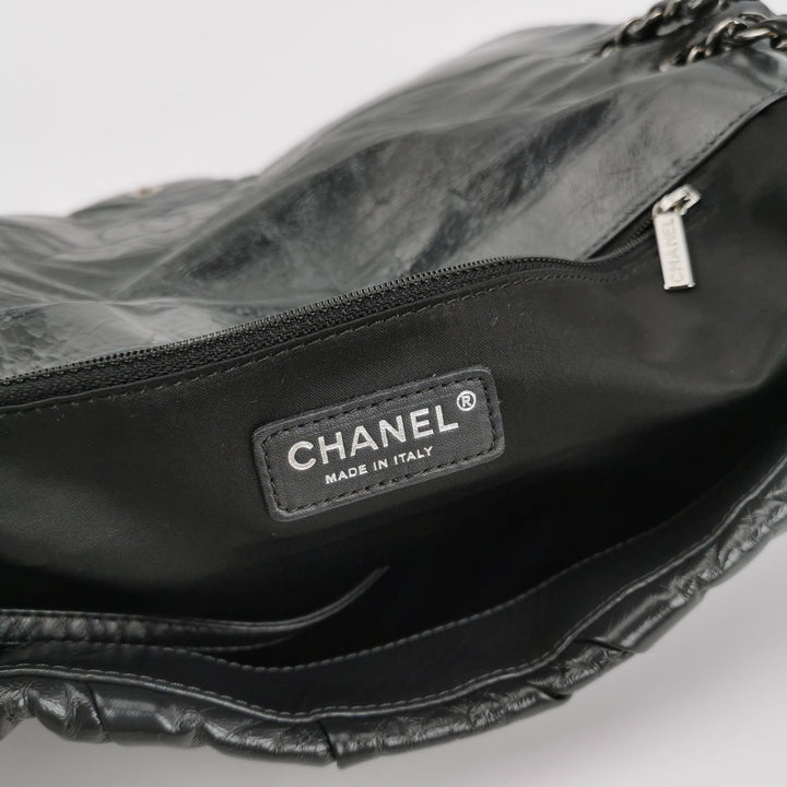 Chanel XL Jumbo Twisted Flap Bag Black