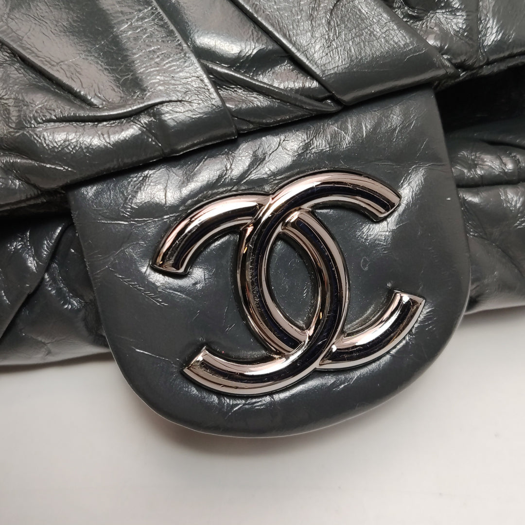 Chanel XL Jumbo Twisted Flap Bag Black