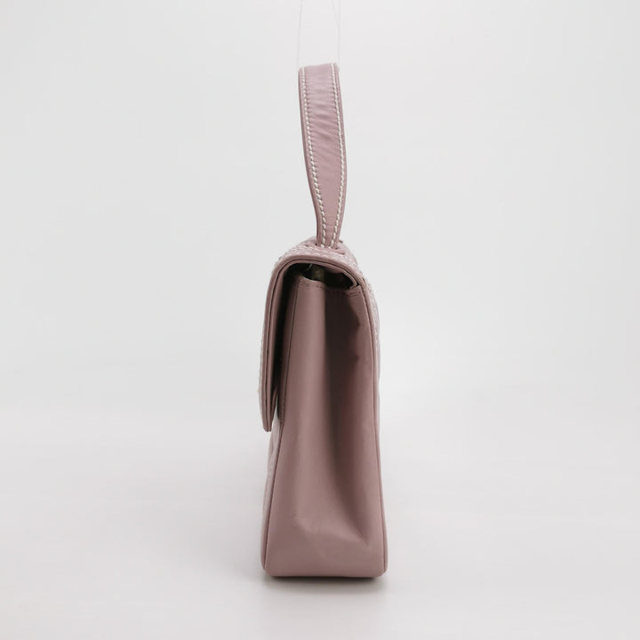 Chanel Vintage Wild Stitch Top Handle Flap Pink Bag