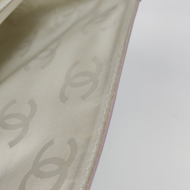 Chanel Vintage Wild Stitch Top Handle Flap Pink Bag