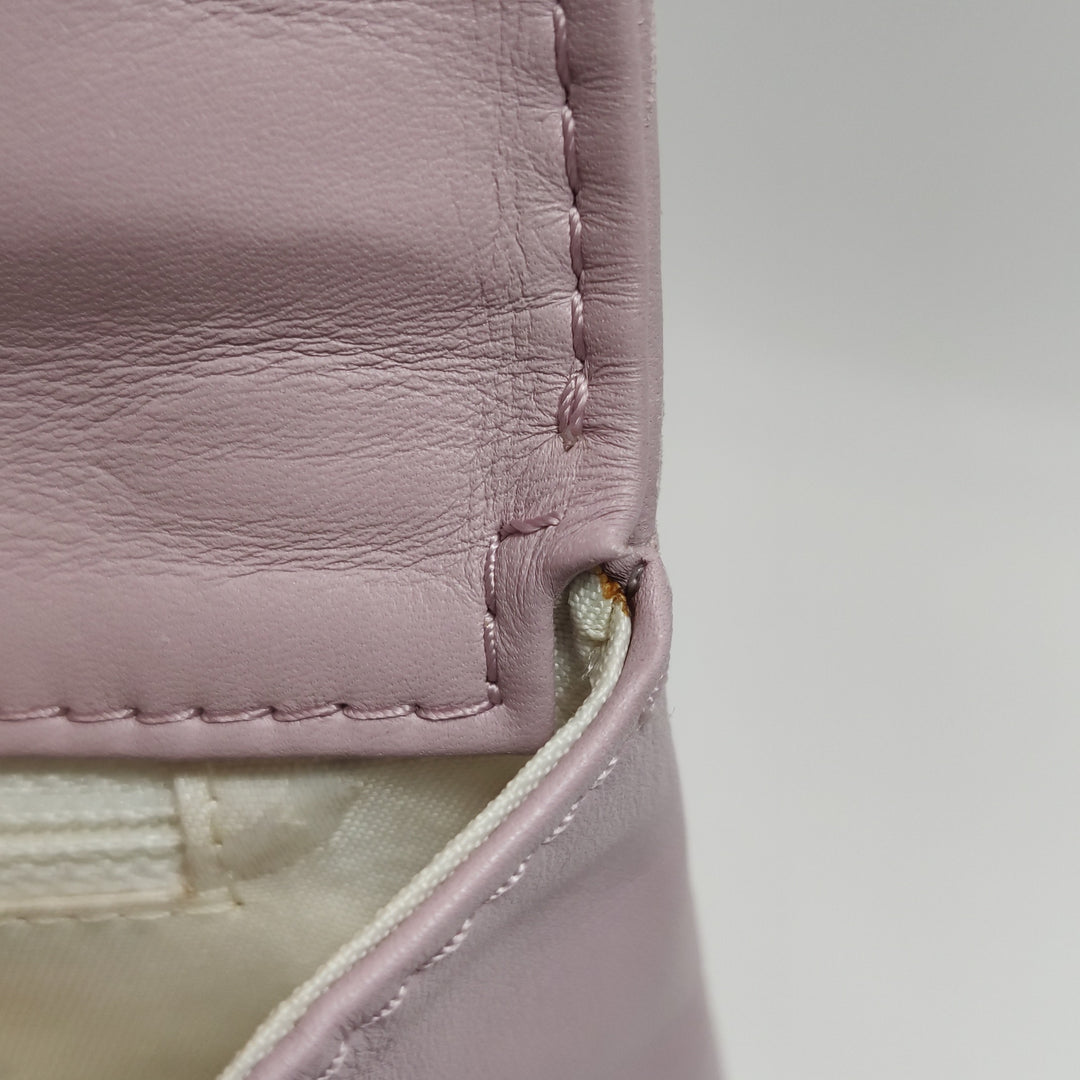 Chanel Vintage Wild Stitch Top Handle Flap Pink Bag