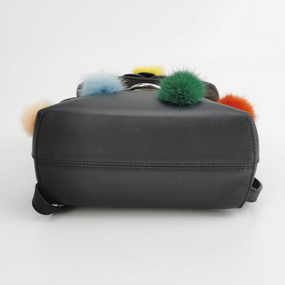 Fendi Back to School Backpack Pom Pom Leather Mini