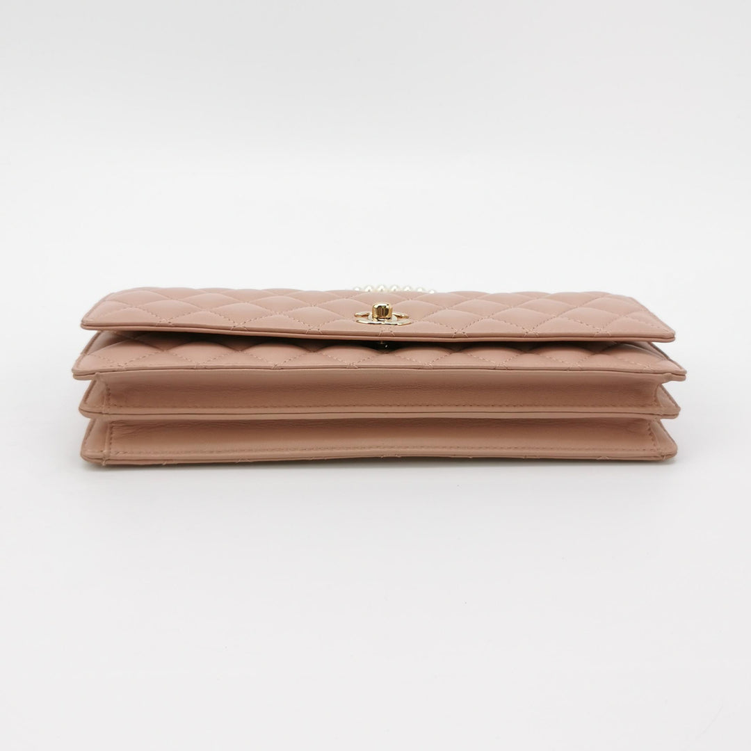 Chanel Fantasy Pearls Evening Flap bag in Pink