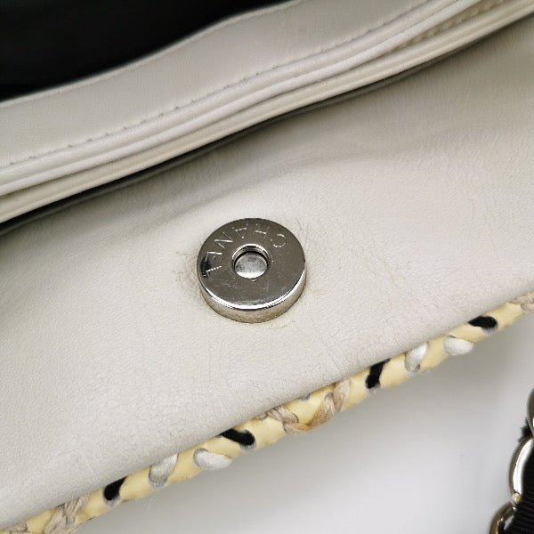 Chanel Just Mademoiselle Stitch Bowling Bag Yellow
