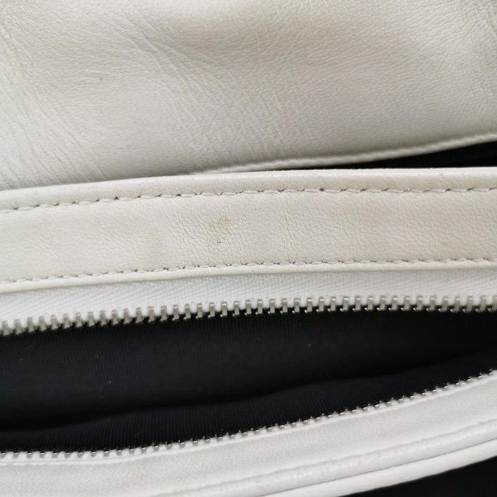 Chanel Just Mademoiselle Stitch Bowling Bag Yellow