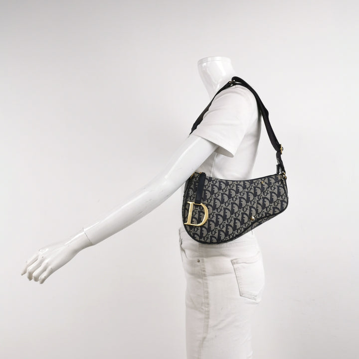 Dior Saddle Trotter Logo Pochette Bag