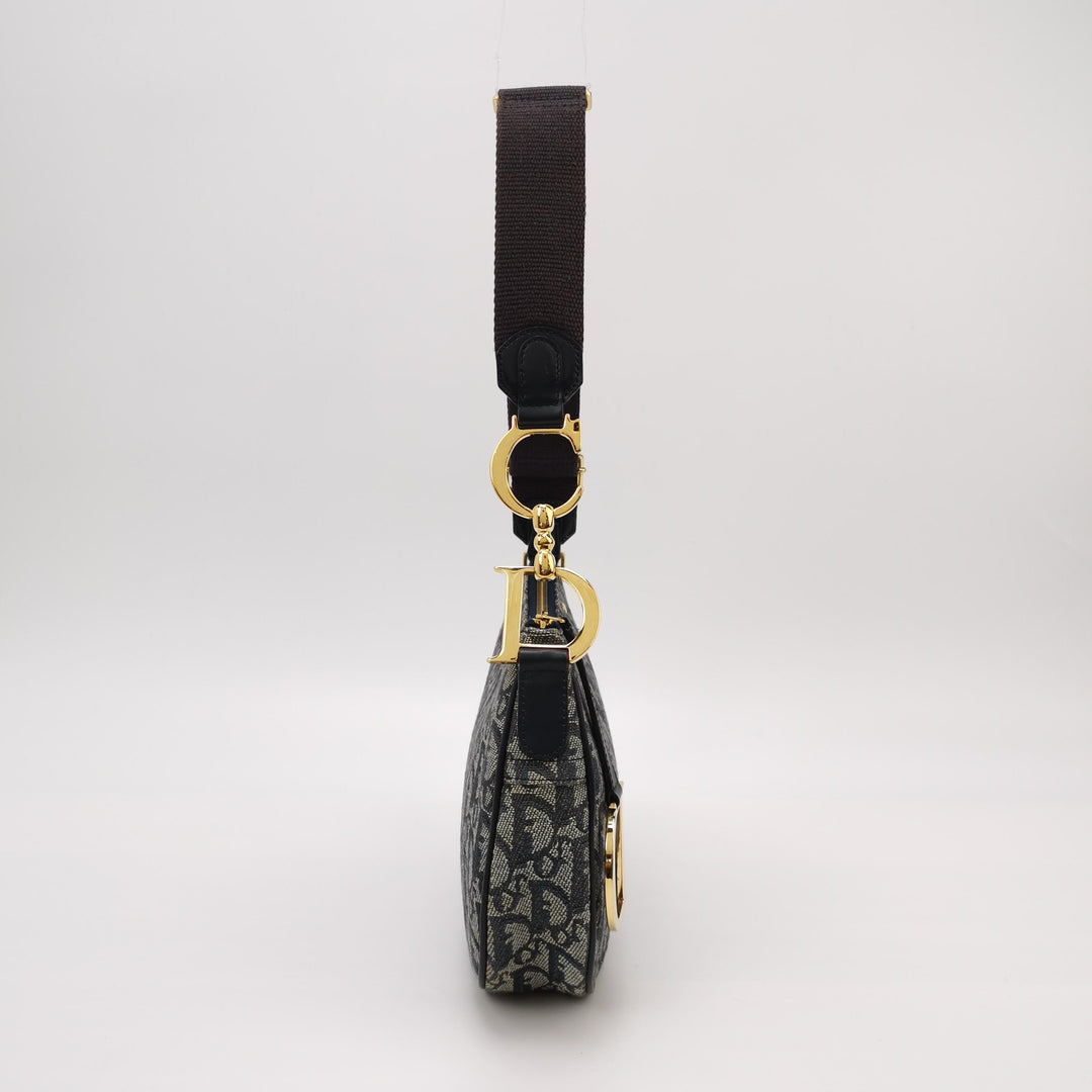 Dior Saddle Trotter Logo Pochette Bag