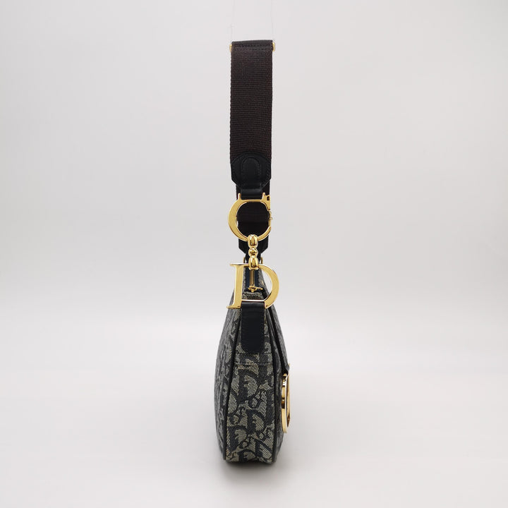 Dior Saddle Trotter Logo Pochette Bag