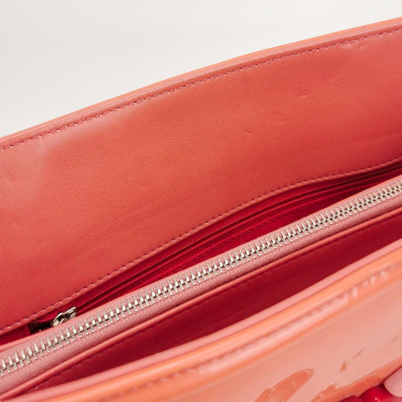 Chanel Vintage Lipstick Tote Bag In pink Red With CC Logo