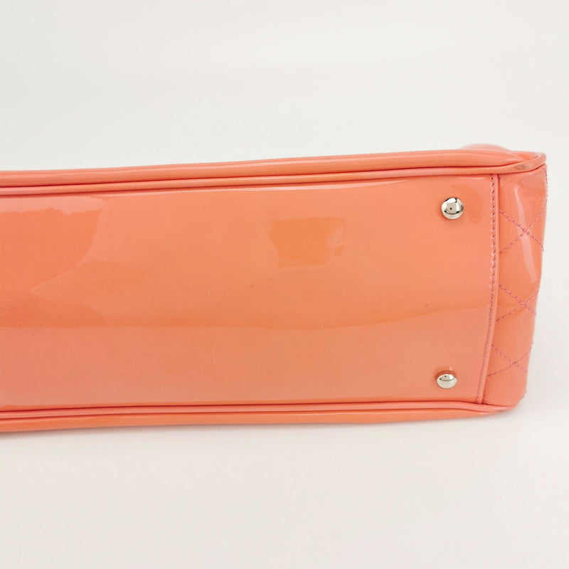 Chanel Vintage Lipstick Tote Bag In pink Red With CC Logo