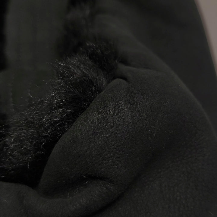 Chanel CC Logo Tote Black Shearling