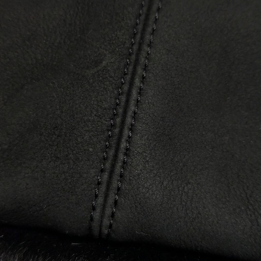 Chanel CC Logo Tote Black Shearling