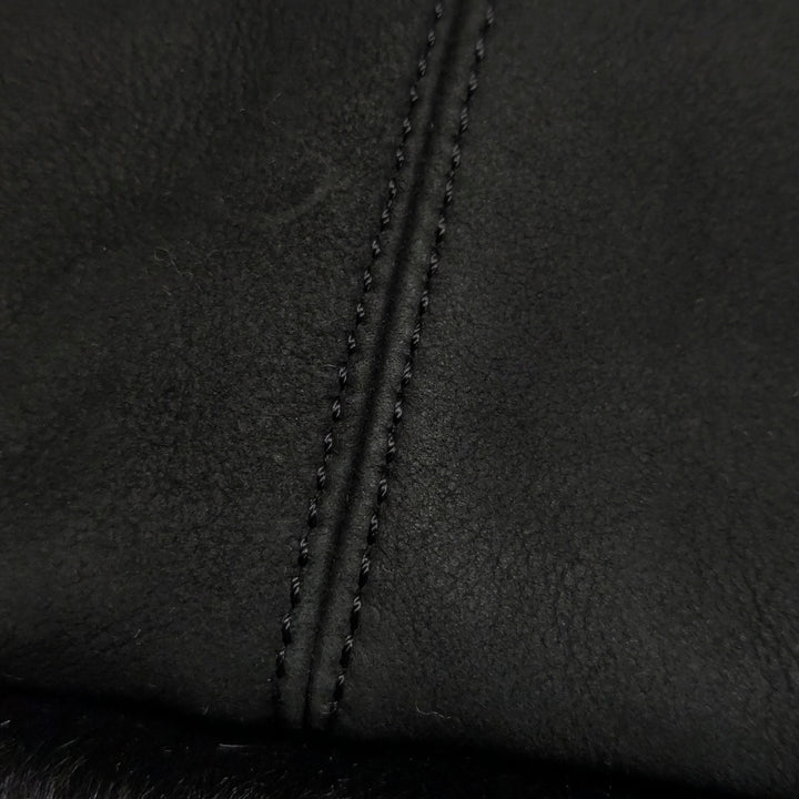 Chanel CC Logo Tote Black Shearling