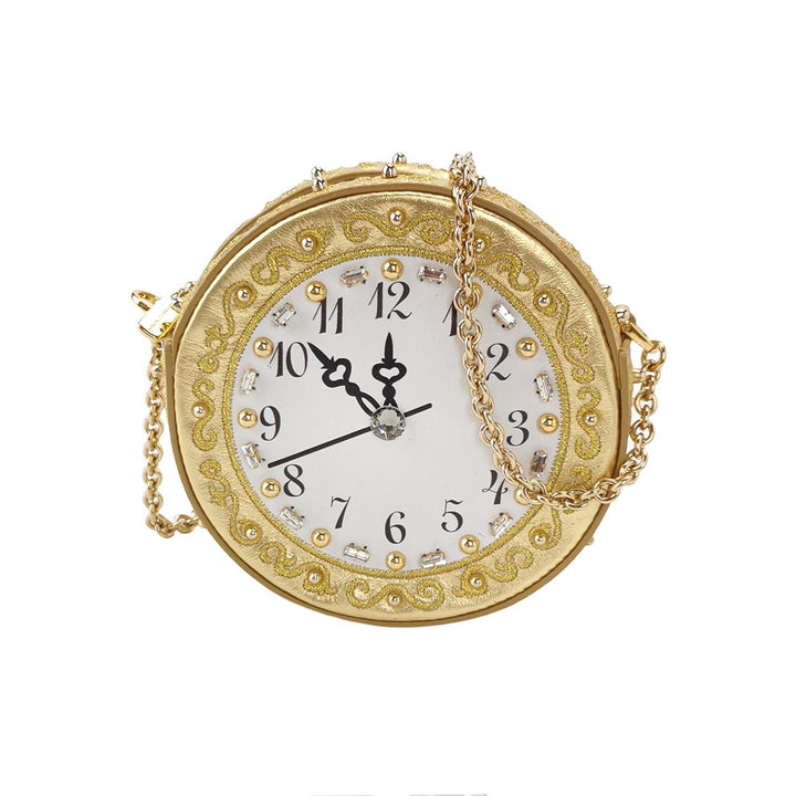 Dolce & Gabbana Clock Bag Clutch Gold