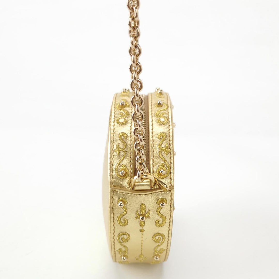Dolce & Gabbana Clock Bag Clutch Gold