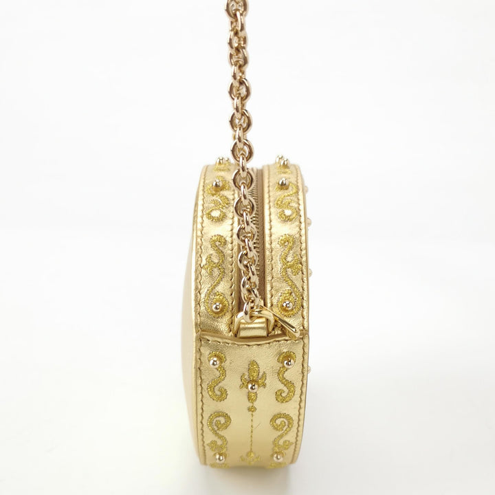 Dolce & Gabbana Clock Bag Clutch Gold