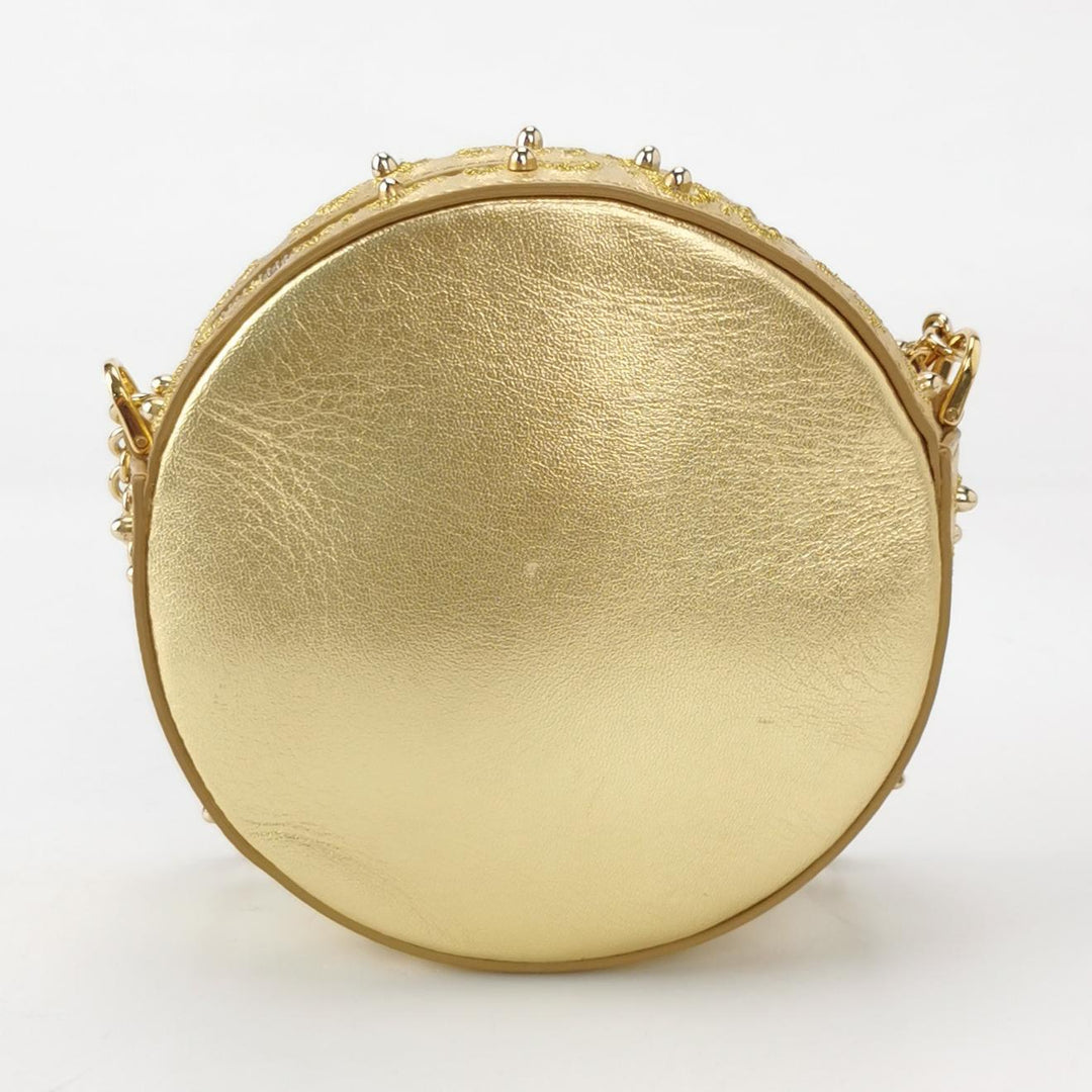 Dolce & Gabbana Clock Bag Clutch Gold