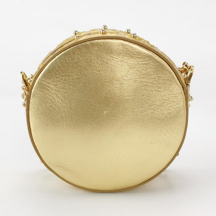 Dolce & Gabbana Clock Bag Clutch Gold