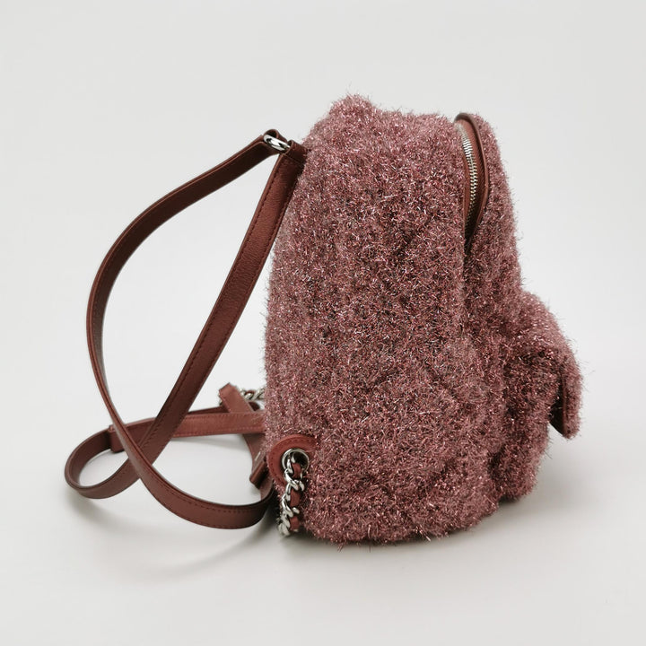 Chanel Pluto Pink Glitter Backpack Bag