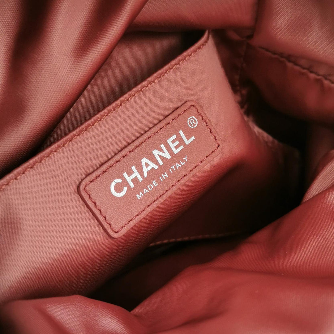 Chanel Pluto Pink Glitter Backpack Bag