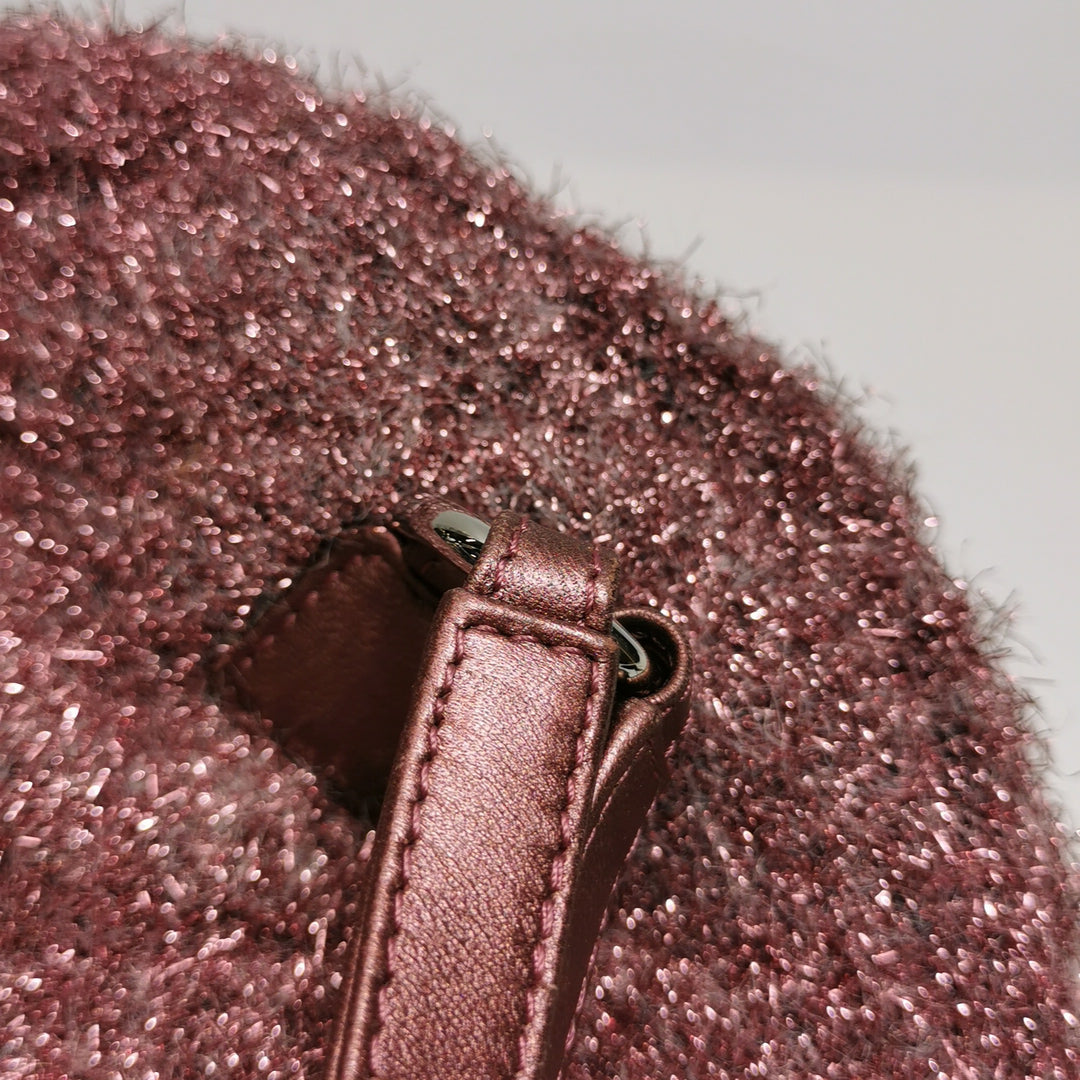 Chanel Pluto Pink Glitter Backpack Bag