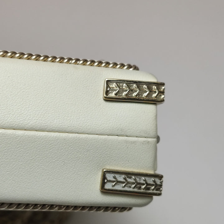 Chanel Coco in Ritz Key Card Minaudiere Limited Edition White Lambskin Clutch