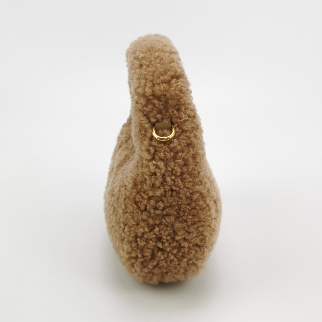 MIU MIU Shearling Wander Top-Handle Bag