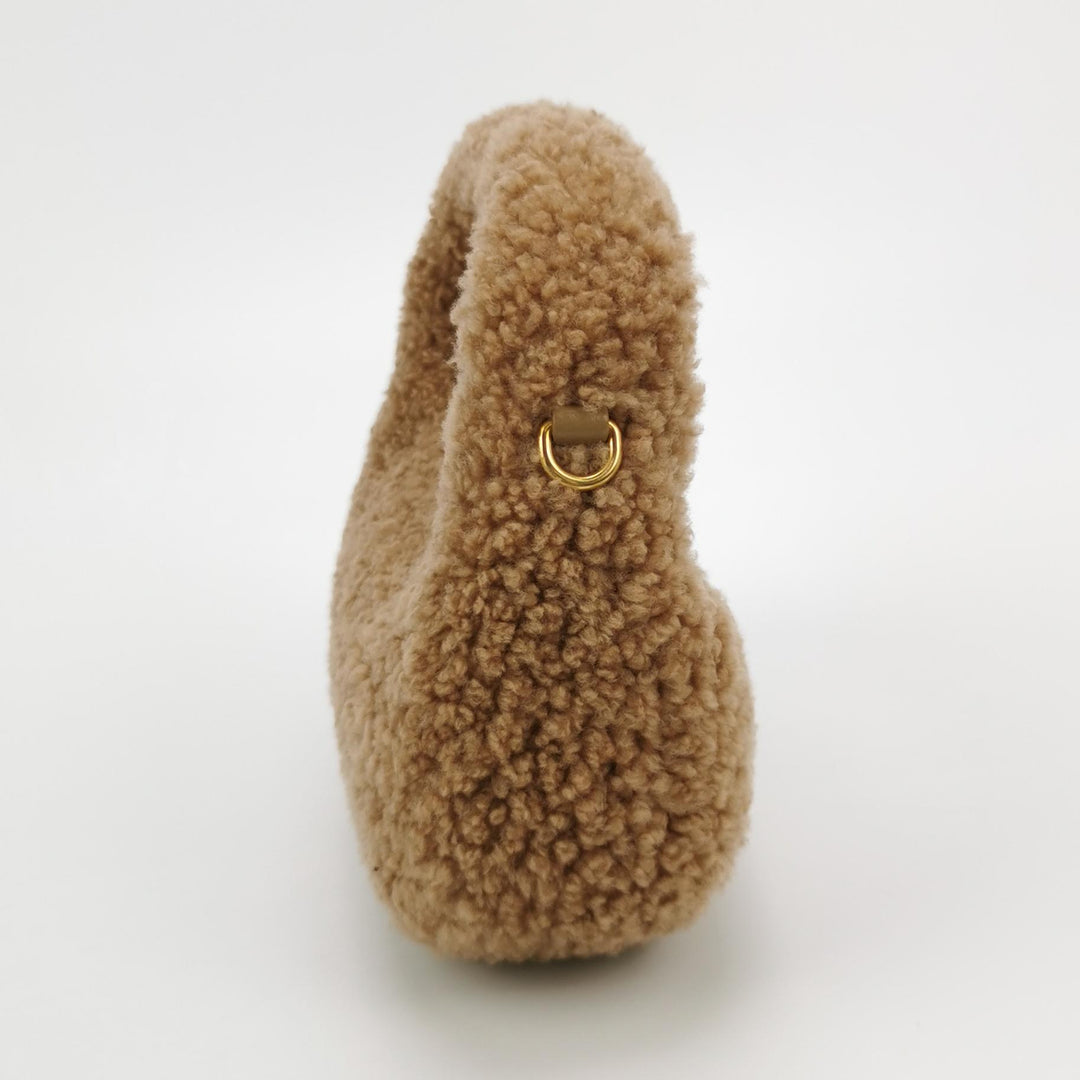 MIU MIU Shearling Wander Top-Handle Bag