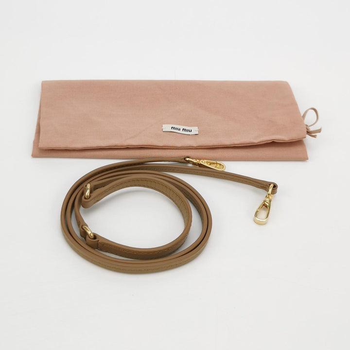 MIU MIU Shearling Wander Top-Handle Bag