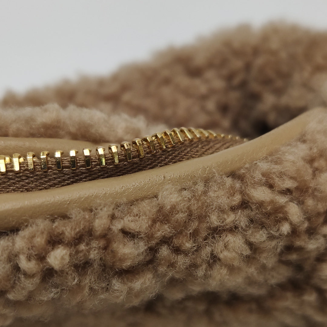 MIU MIU Shearling Wander Top-Handle Bag