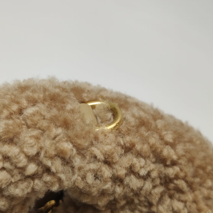 MIU MIU Shearling Wander Top-Handle Bag