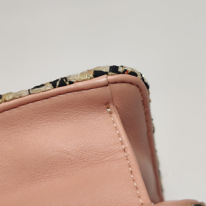 Chanel Beauty Lock Flap In Pink Tweed Bag